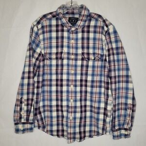 American Eagle Outfitters Plaid Flannel Shirt Long Sleeve Button